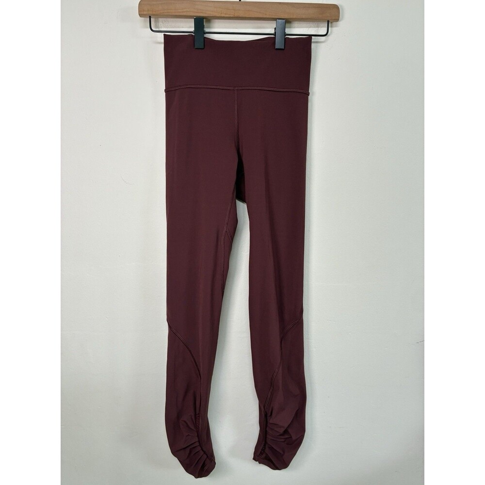 Lululemon Redwood Play Off The Pleats Tight 25" Size 2 Cinched Bottoms Yoga